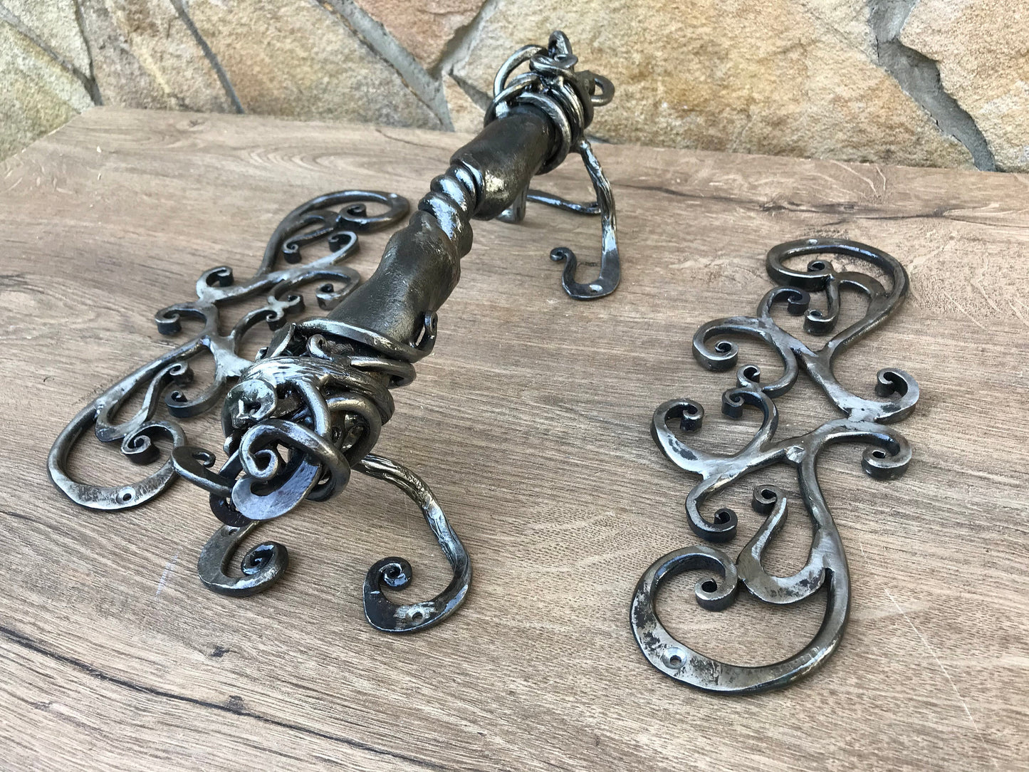 Hinges, door handle, false hinges, birthday gift, 6th anniversary, Christmas, wedding, steel gift, hubby, wifey, vintage, antique, art deco