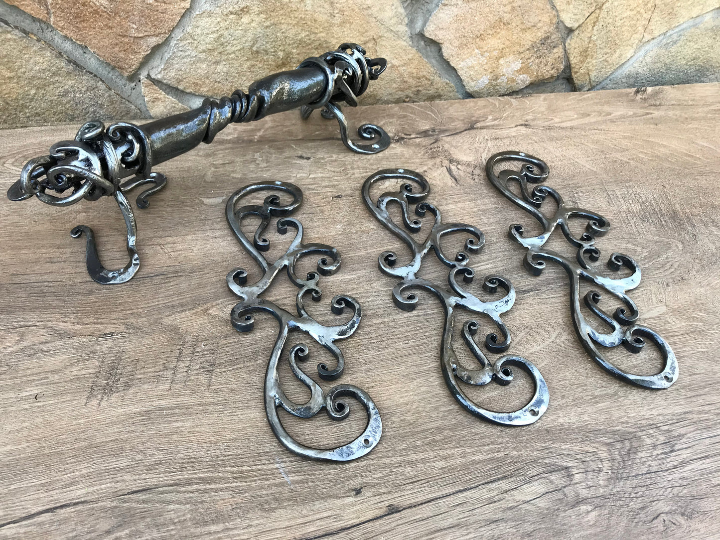 Hinges, door handle, false hinges, birthday gift, 6th anniversary, Christmas, wedding, steel gift, hubby, wifey, vintage, antique, art deco