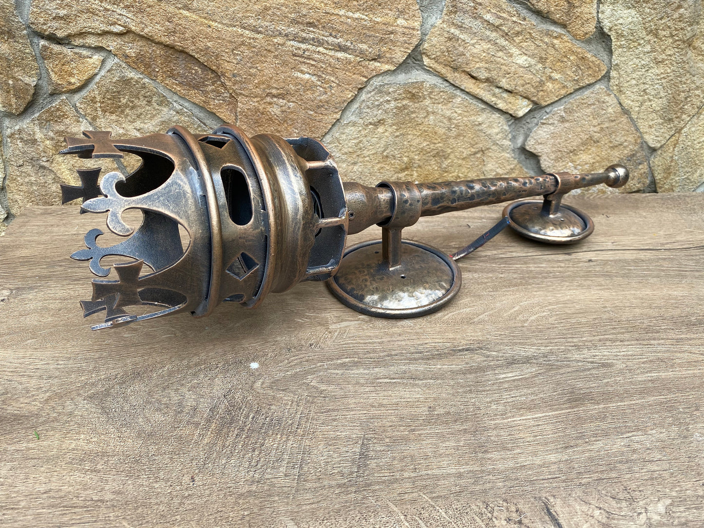 Wall sconce, sconce torch, torch sconce, torch, medieval torch, torch candle holder, wall torch, candle holder, Christmas gift, iron gift