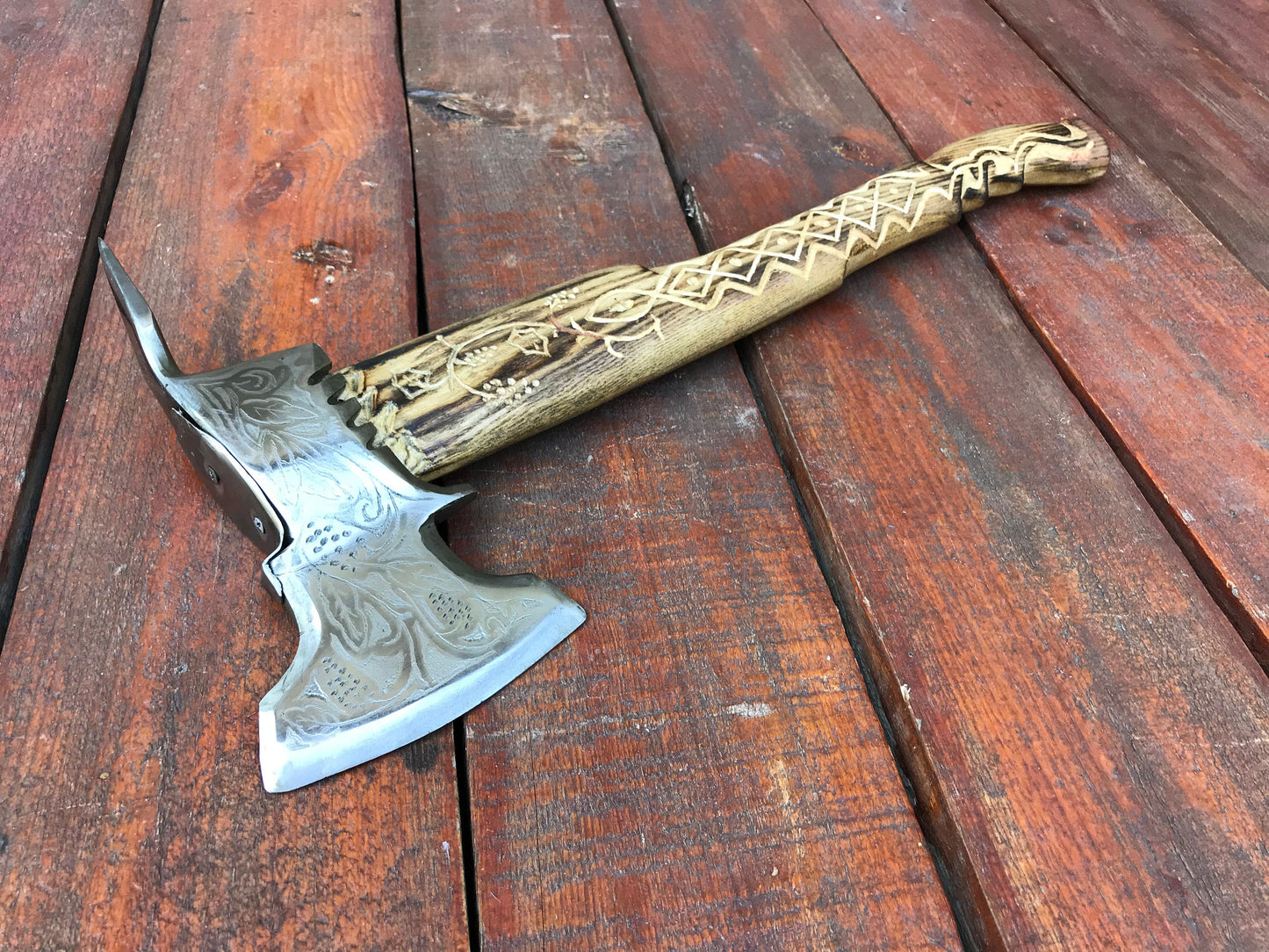 Viking axe, viking hatchet, tomahawk, mens gifts, medieval axe, viking axe warrior, birthday gift for man, rustic pagan hatchet, viking