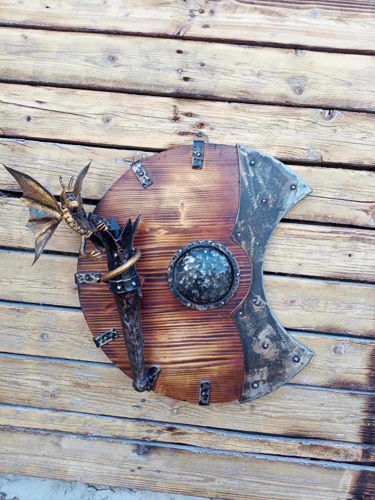 Wall sconce, dragon, castle decor, medieval lantern, shield, candle holder, torch, castle lamp, wall decor, Christmas, birthday, fairy lamp