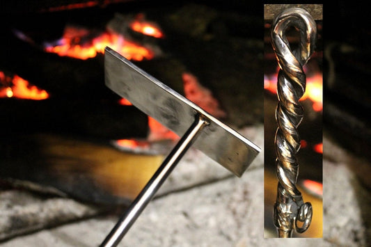 Fireplace poker, fire poker, BBQ, vines, grapes, outdoor decor, skewer, grilling gift, brazier, barbeque, gift for dad, fathers gift, hearth