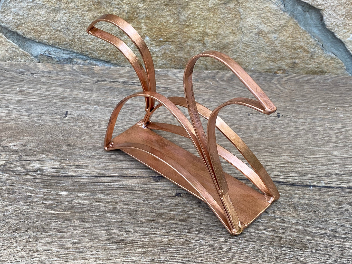 Wedding napkin holder, napkin holder, copper gifts, copper art, copper artwork, copper customs, copper decor,copper frame,copper sign,copper