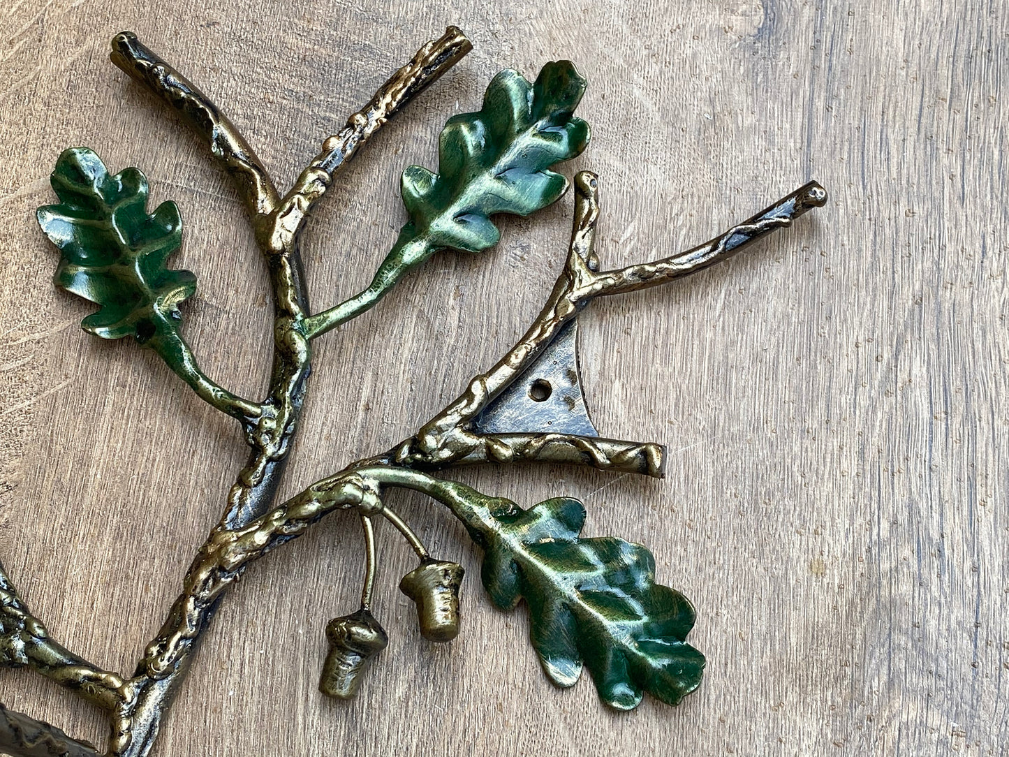 Planter hook, basket hook, hanging flower, hook bracket, garden art, birthday gift, Christmas gift, oak decor, acorn, face mask, wreath