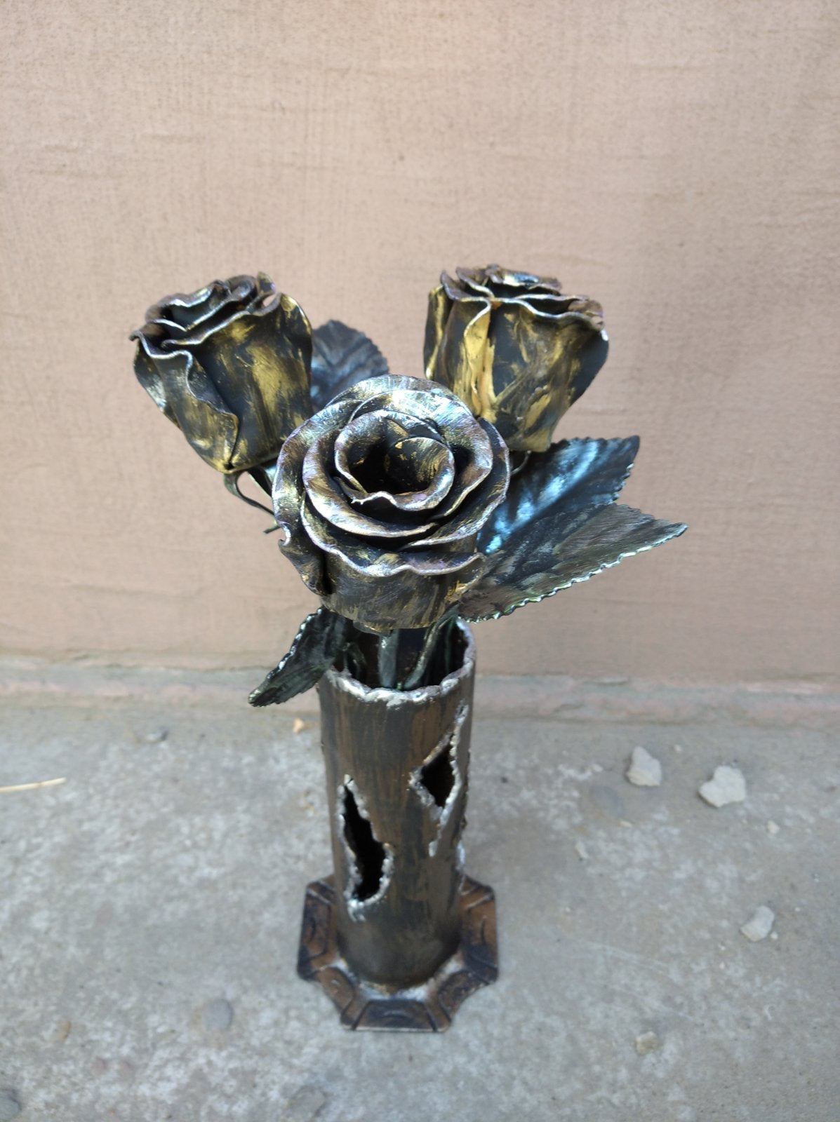 6th anniversary, iron gift, iron rose, iron bouquet, Christmas gift, metal rose, wedding gift, wedding anniversary, gift for mom, iron gift