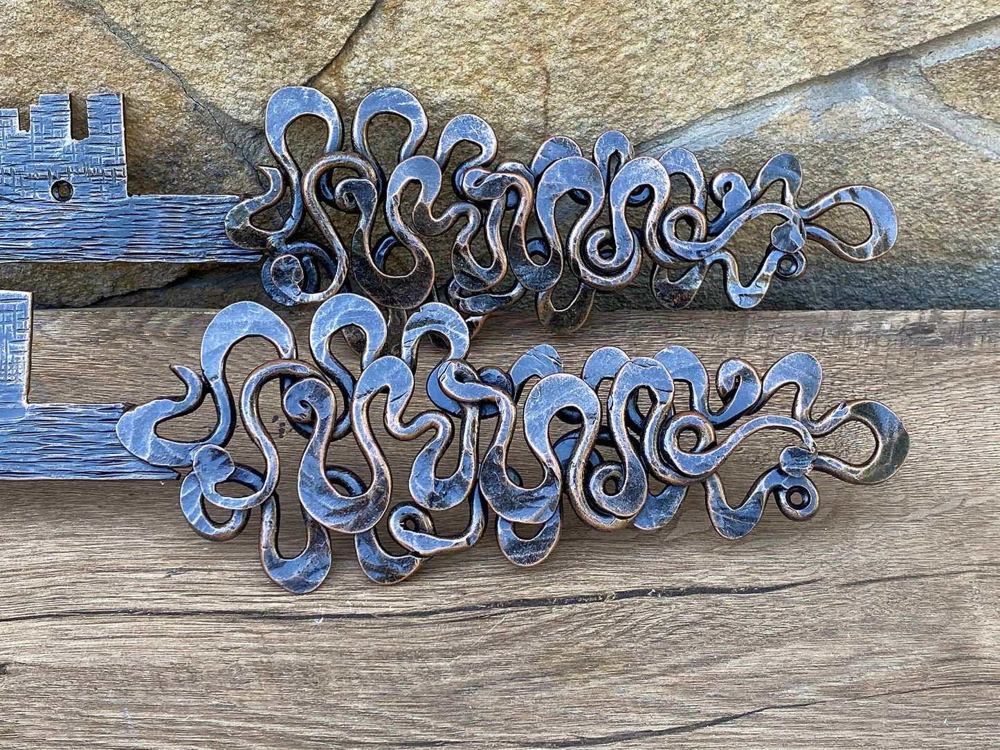 Hinges, false hinges, birthday, 6th anniversary, Christmas, wedding, hardware, iron gift, strap hinges, door handle, hand forged nail, barn