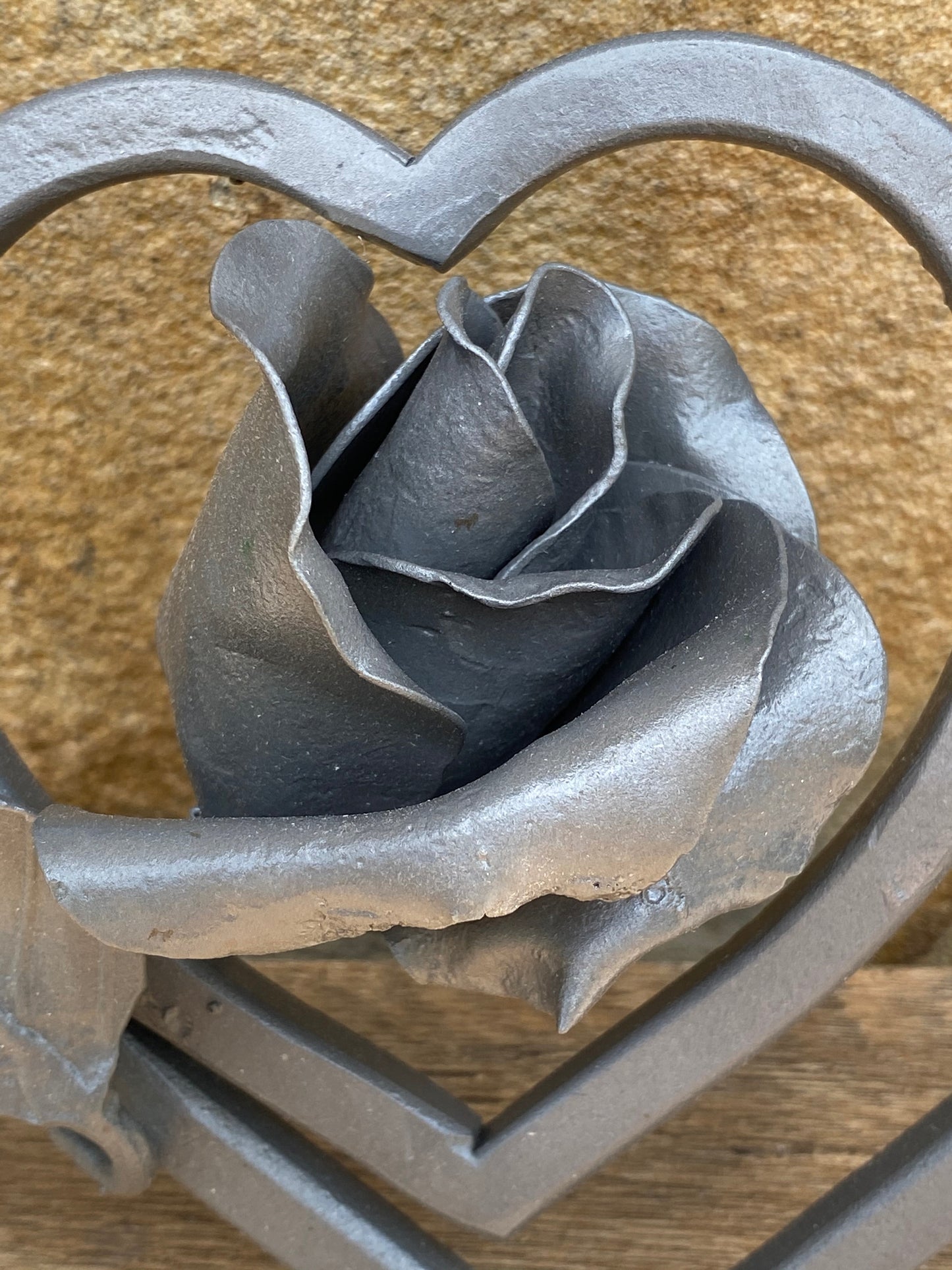 6th anniversary, iron anniversary, engraved gift, iron heart, entwined hearts, iron rose,personalized gift,6 year anniversary,iron gift idea