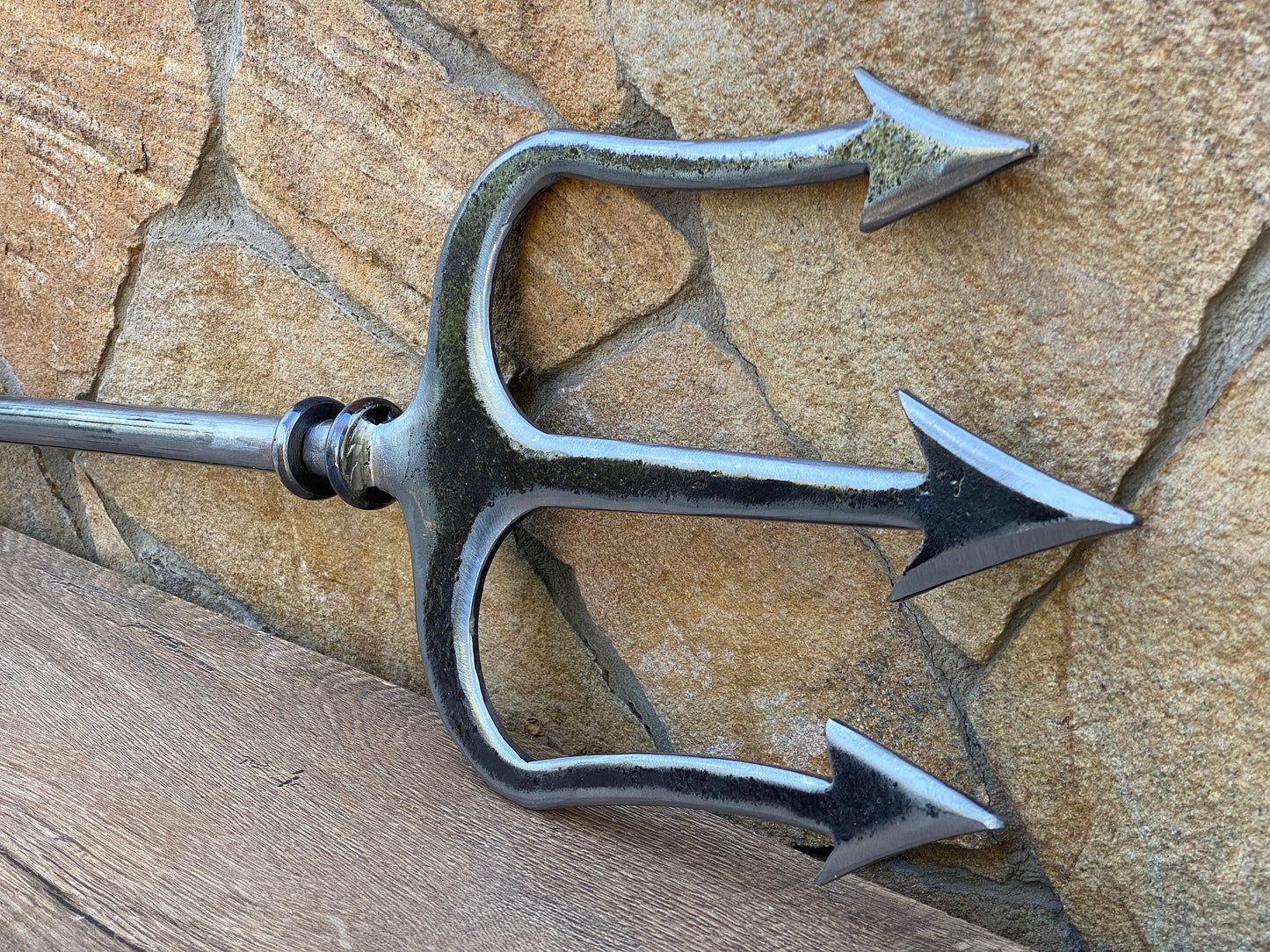 Trident, steel gift, 11th anniversary gift, steel anniversary, cosplay weapon, birthday, sea decor, coastal, mermaid, Poseidon, Neptune