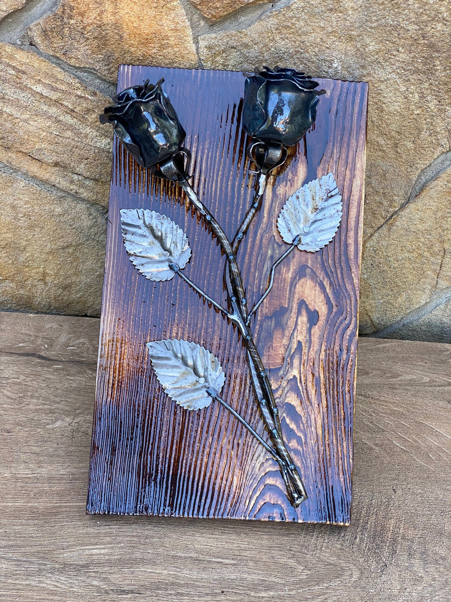 6 year anniversary, iron rose, metal rose, steel rose, entwined, 6th anniversary, 11th anniversary, steel gift, iron gift, Christmas, rose