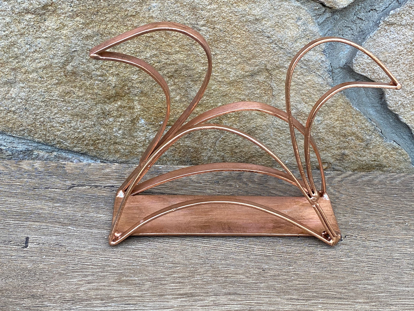 Wedding napkin holder, napkin holder, copper gifts, copper art, copper artwork, copper customs, copper decor,copper frame,copper sign,copper