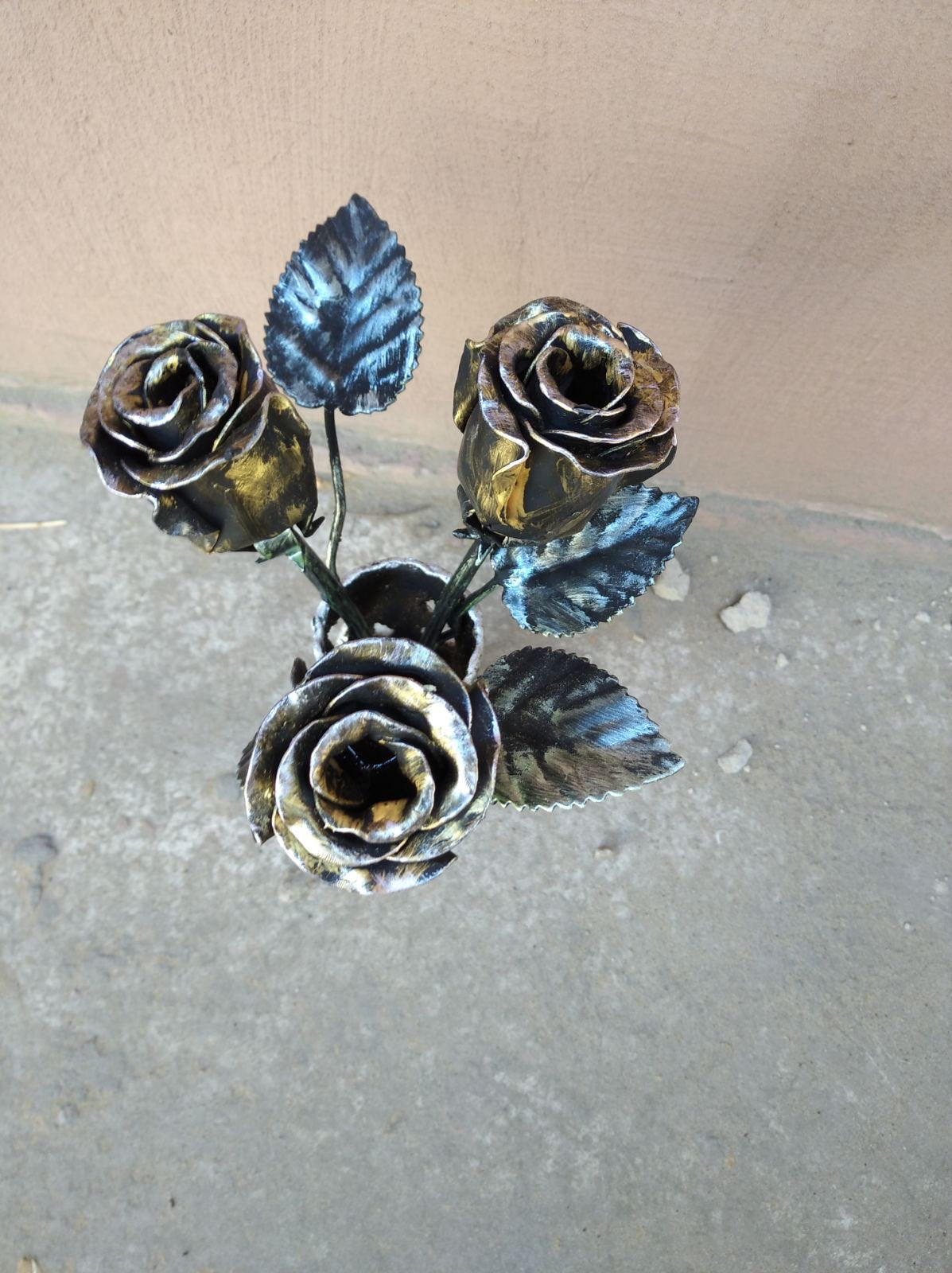 6th anniversary, iron gift, iron rose, iron bouquet, Christmas gift, metal rose, wedding gift, wedding anniversary, gift for mom, iron gift