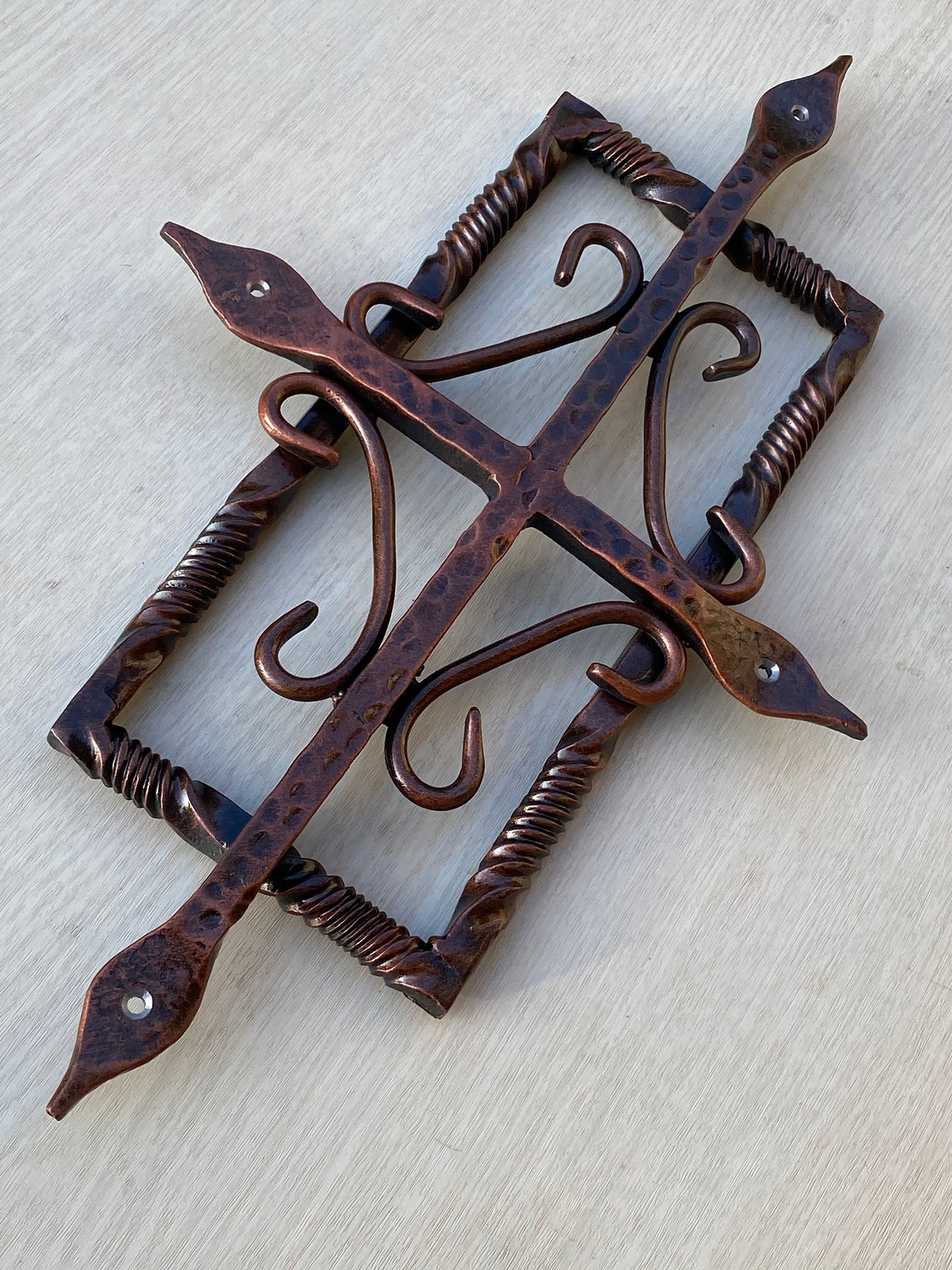Door grill, grille, grate, grid, gate decor, home accent, cross, grille bar, grate grill, entrance door grill, cabin door grill, rustic door