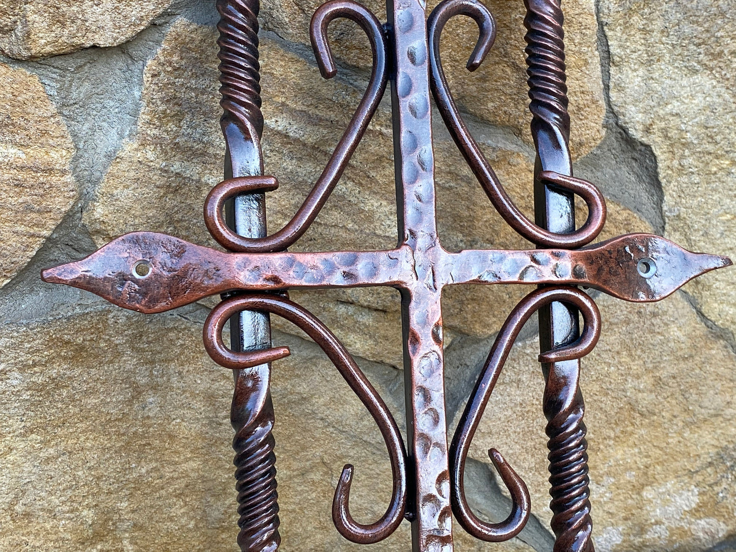 Door decor, rustic door, antique door, grille, grate, grid, Christmas gift, door pull, birthday, anniversary, iron decor, door hardware