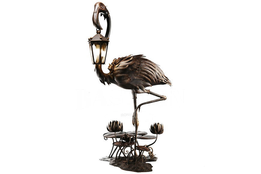 Floor lantern, floor lamp, garden lamp, terrace, garden, wall sconce, fairy lantern, torch,bird decor,wild nature,iron gift,lake house decor