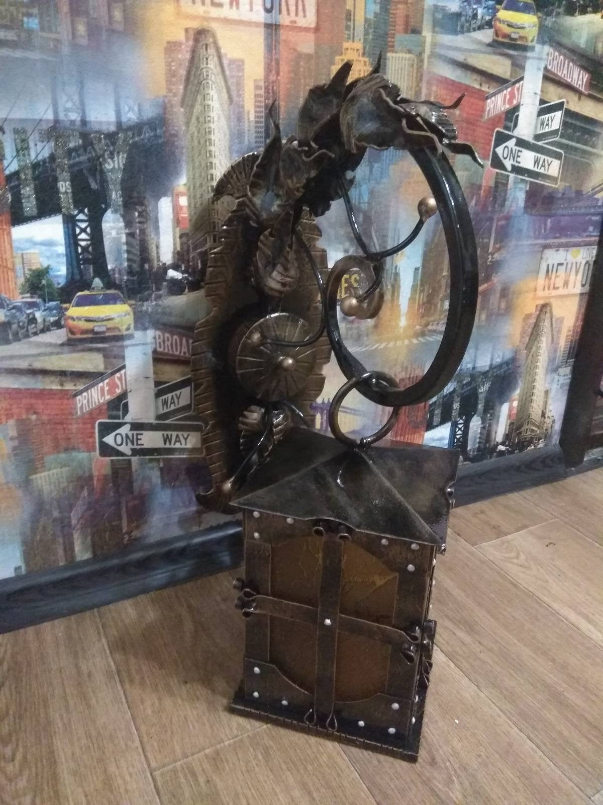 Wall sconce, sconce, lantern, leaves decor, lighting, lamp, fairy lantern, interior decor, birthday, Christmas, iron gift, wall light, lamp