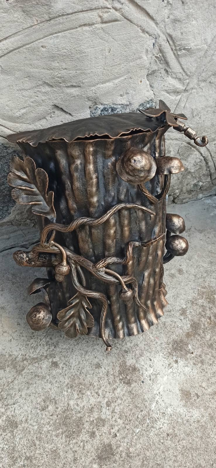 Wall mailbox, mailbox, locking mailbox, mail boxes, postbox, post box, dragonfly, oak, acorn, nature wall art, mail box post, forest decor
