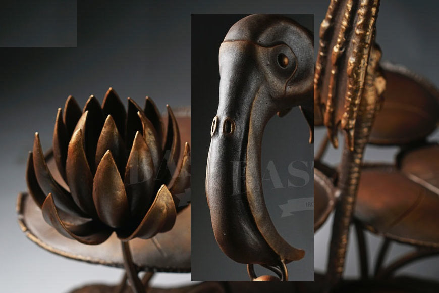 Floor lantern, floor lamp, garden lamp, terrace, garden, wall sconce, fairy lantern, torch,bird decor,wild nature,iron gift,lake house decor