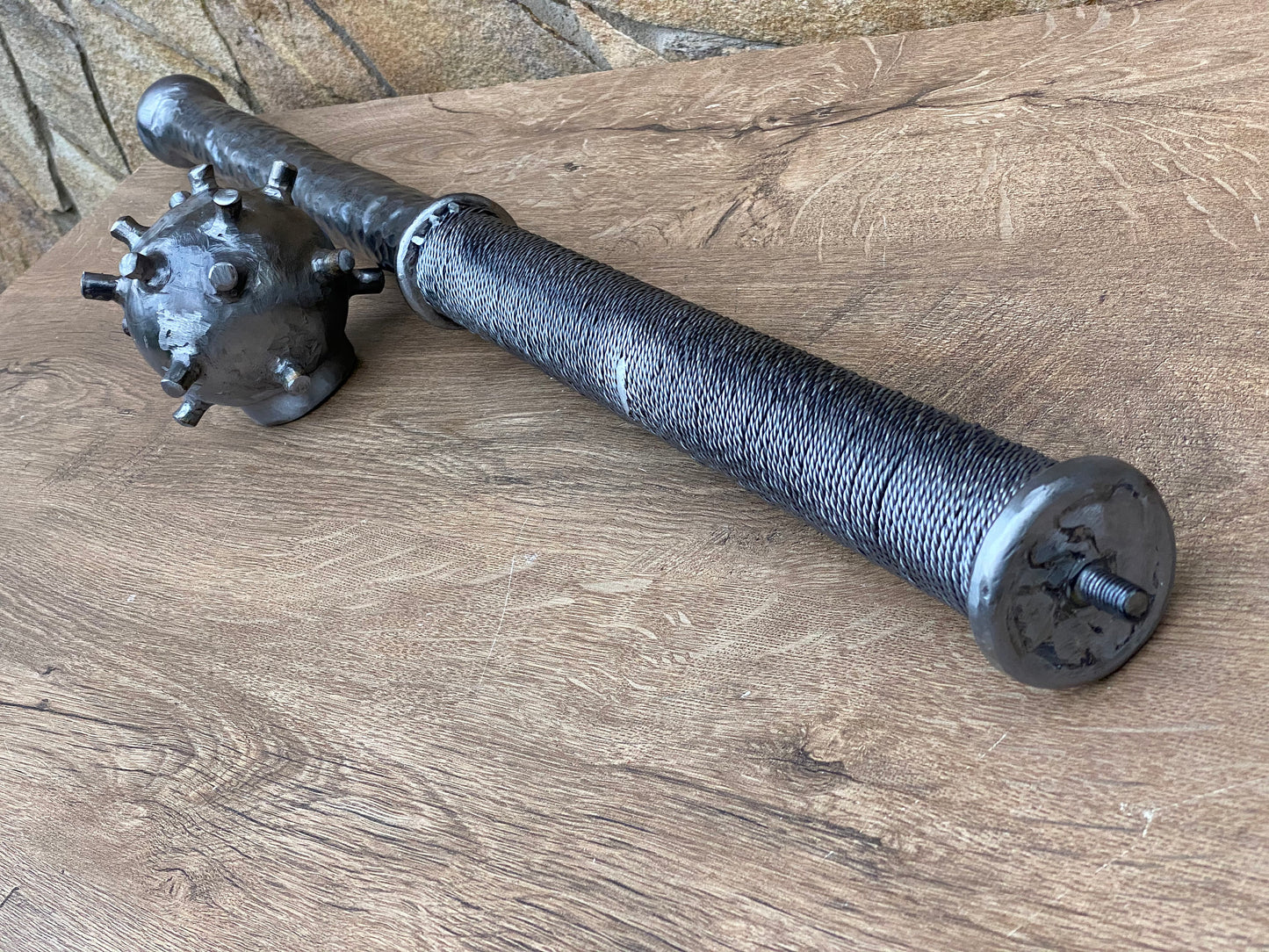 Decorative mace, viking mace, iron anniversary, cosplay, mace, sport, fitness, gym, flail, warrior, cosplay weapon, mens gifts,iron gift,axe