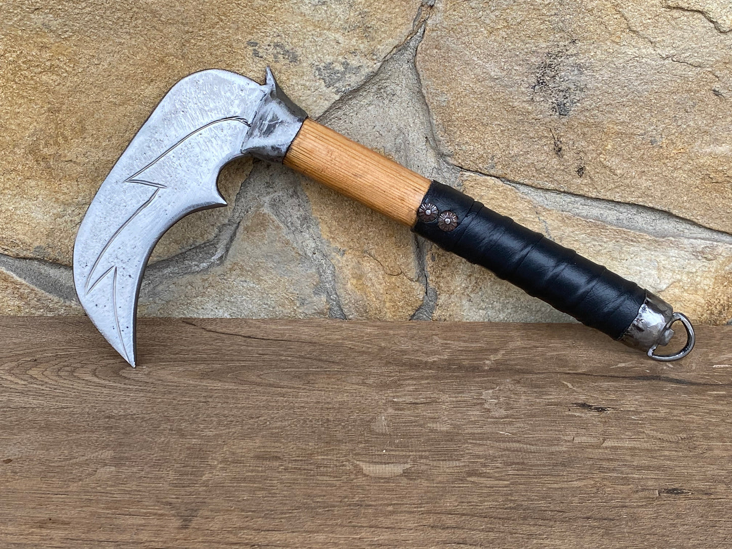 Kusarigama, Japanese Kama, Samurai, Ninja, Edo period, Kama, sickle scythe, Kusarigama sickle, antique weapon, Japan, Japanese tools, axe