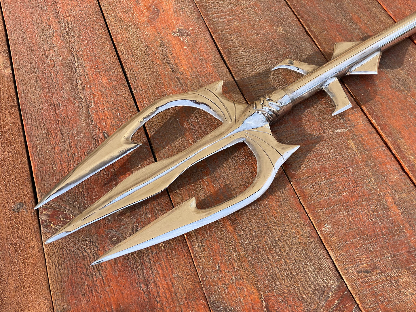 Stainless steel trident, steel gift, 11th anniversary, trident, cosplay weapon, birthday gift, coastal decor, mermaid, Poseidon, Neptune