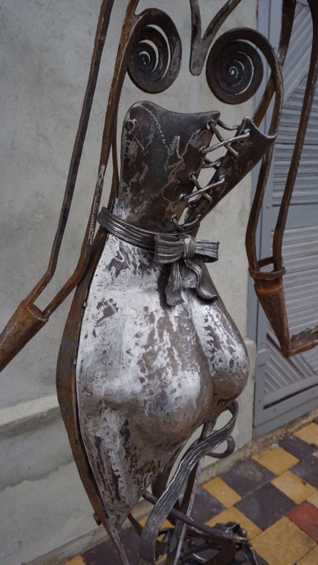 Woman sculpture, woman body, nude woman, erotic art, female, sexy woman, feminist art, nudeart, naked, woman's body art, iron gift,metal art