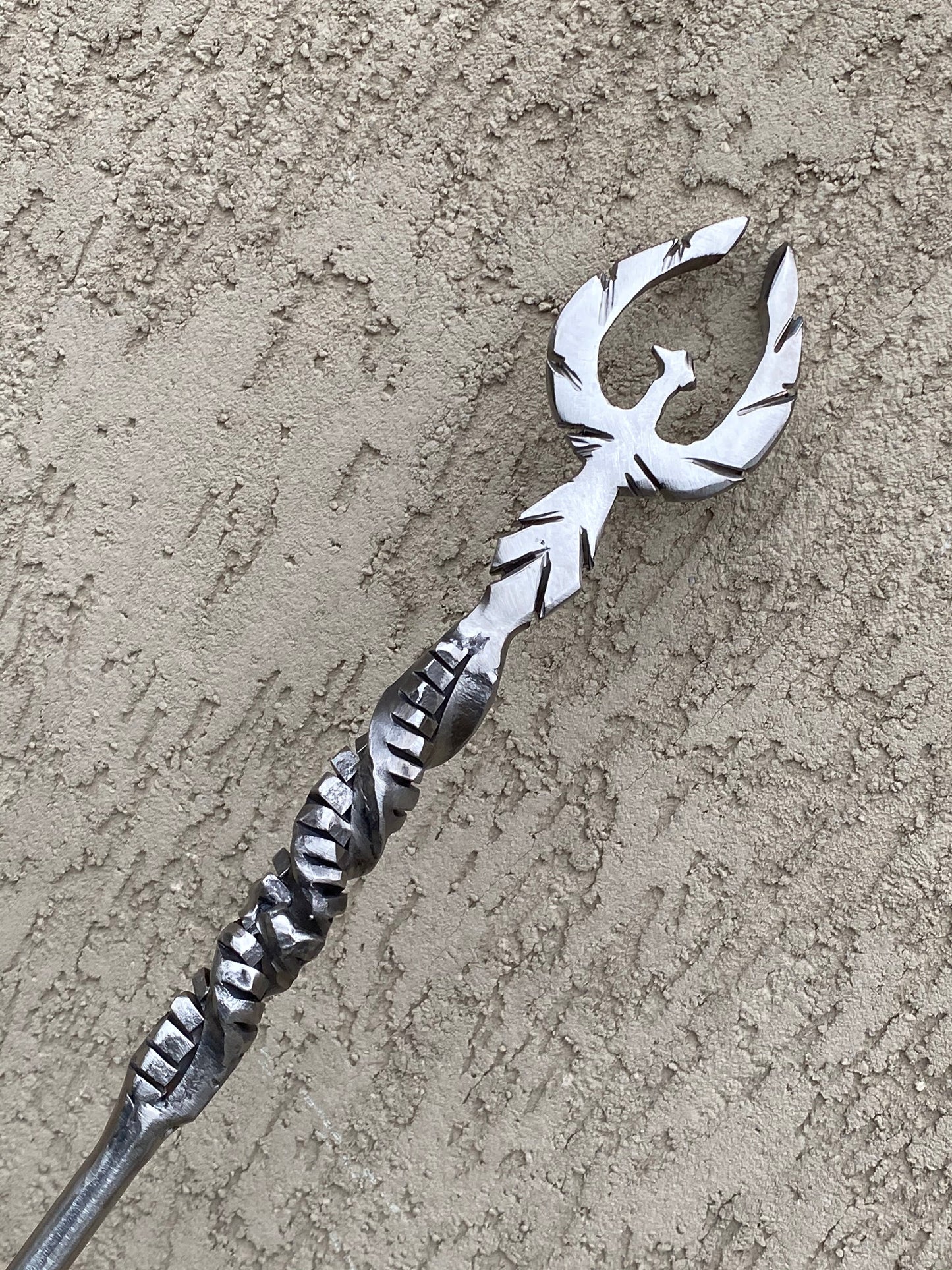 Stainless steel fire poker, phoenix, birthday, fireplace poker, Christmas, fire poker, BBQ, fireplace tool, Fathers day, fire pit,steel gift