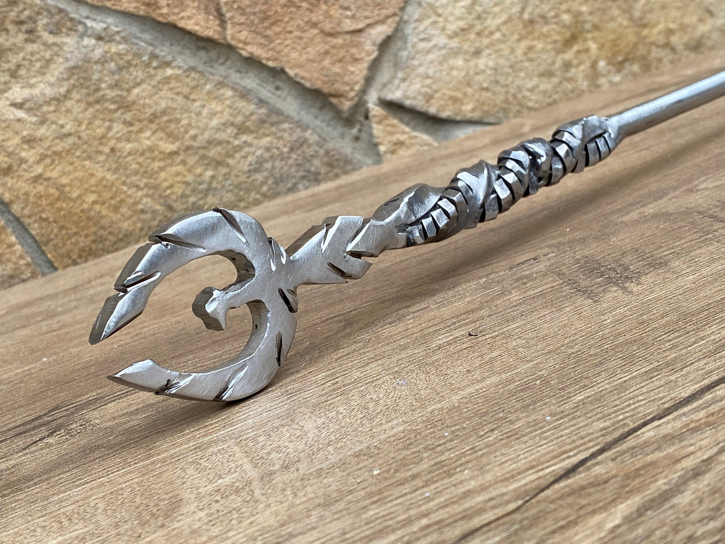 Stainless steel fire poker, phoenix, birthday, fireplace poker, Christmas, fire poker, BBQ, fireplace tool, Fathers day, fire pit,steel gift