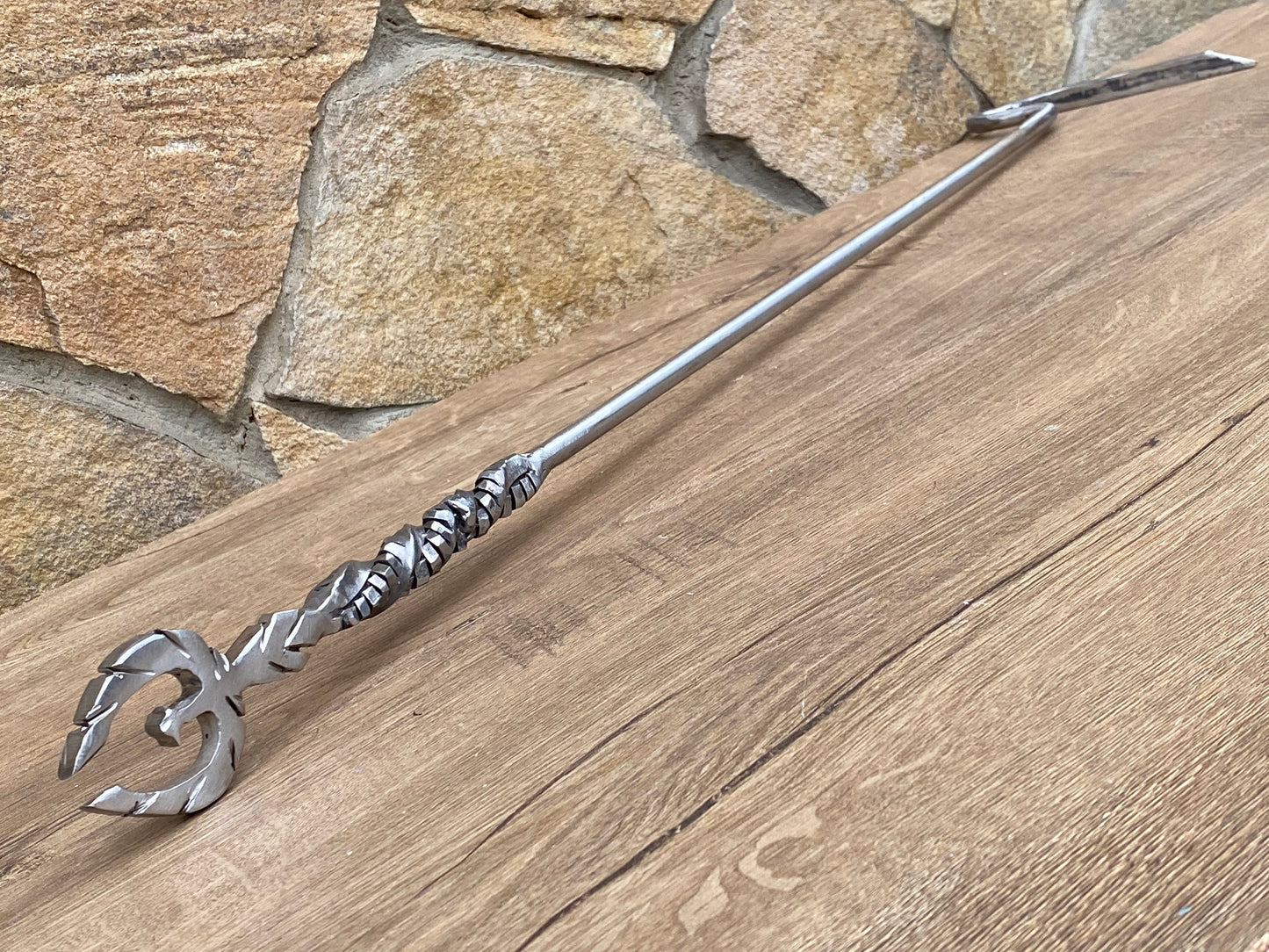 Stainless steel fire poker, phoenix, birthday, fireplace poker, Christmas, fire poker, BBQ, fireplace tool, Fathers day, fire pit,steel gift