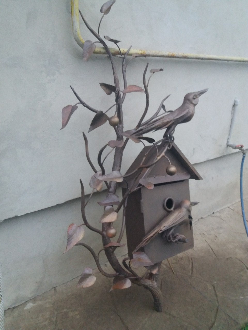 Mail box, mailbox, iron gift, Christmas, birthday, bird decor, anniversary gift, mother gift, garden gift, yard decor, postbox, post box