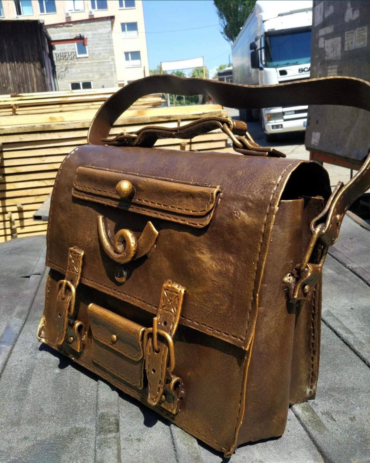 Locking mailbox, mailbox, mail box, Christmas, birthday, garden gift, house number plaque, house number sign, iron gift, anniversary gift