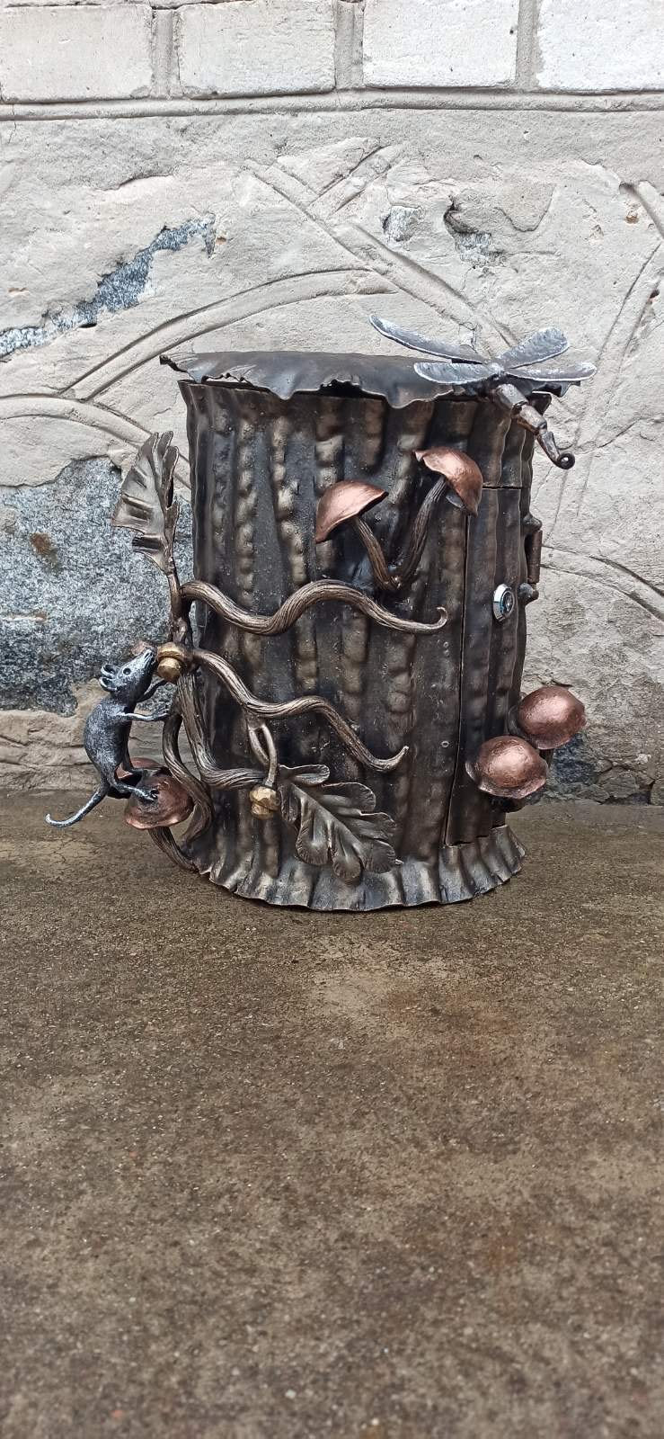 Wall mailbox, mailbox, locking mailbox, animal gift, postbox, post box, mouse, mice, animal decor, Christmas, birthday, anniversary, mother