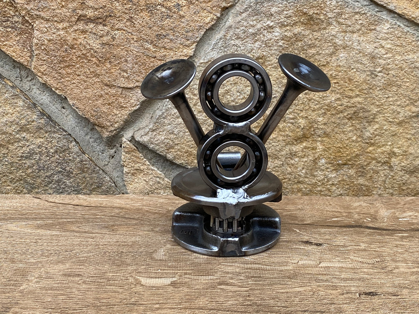Smartphone stand, steampunk, business card holder, mobile phone stand, mobile phone holder, tablet stand, industrial decor, anniversary