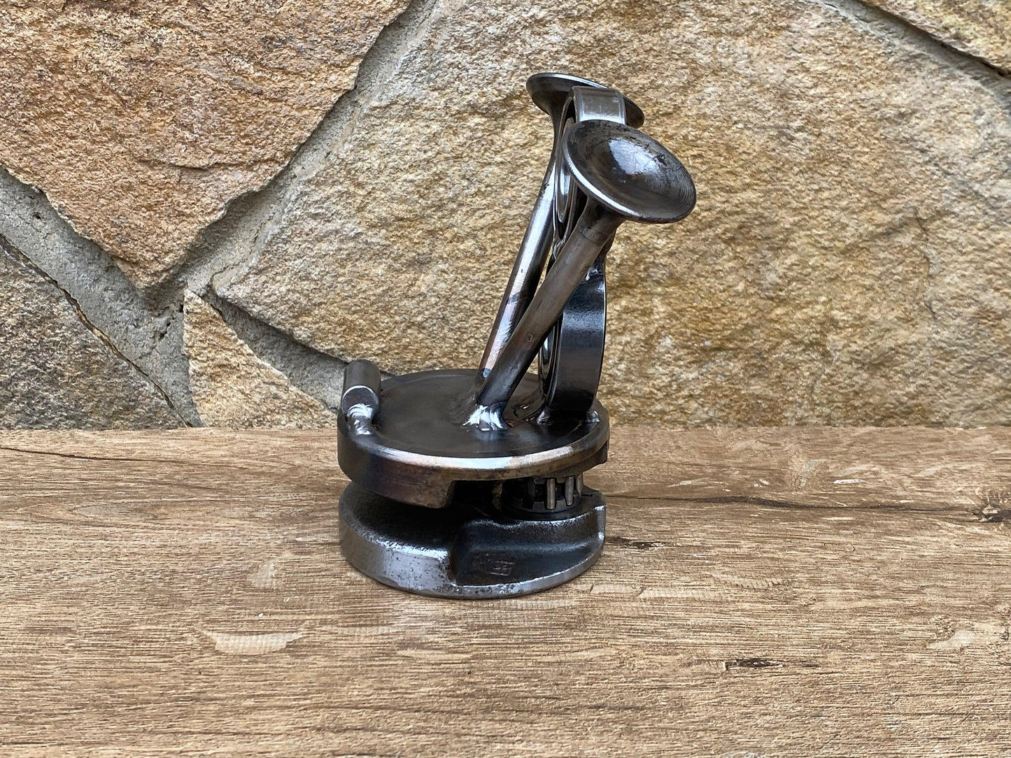Smartphone stand, steampunk, business card holder, mobile phone stand, mobile phone holder, tablet stand, industrial decor, anniversary
