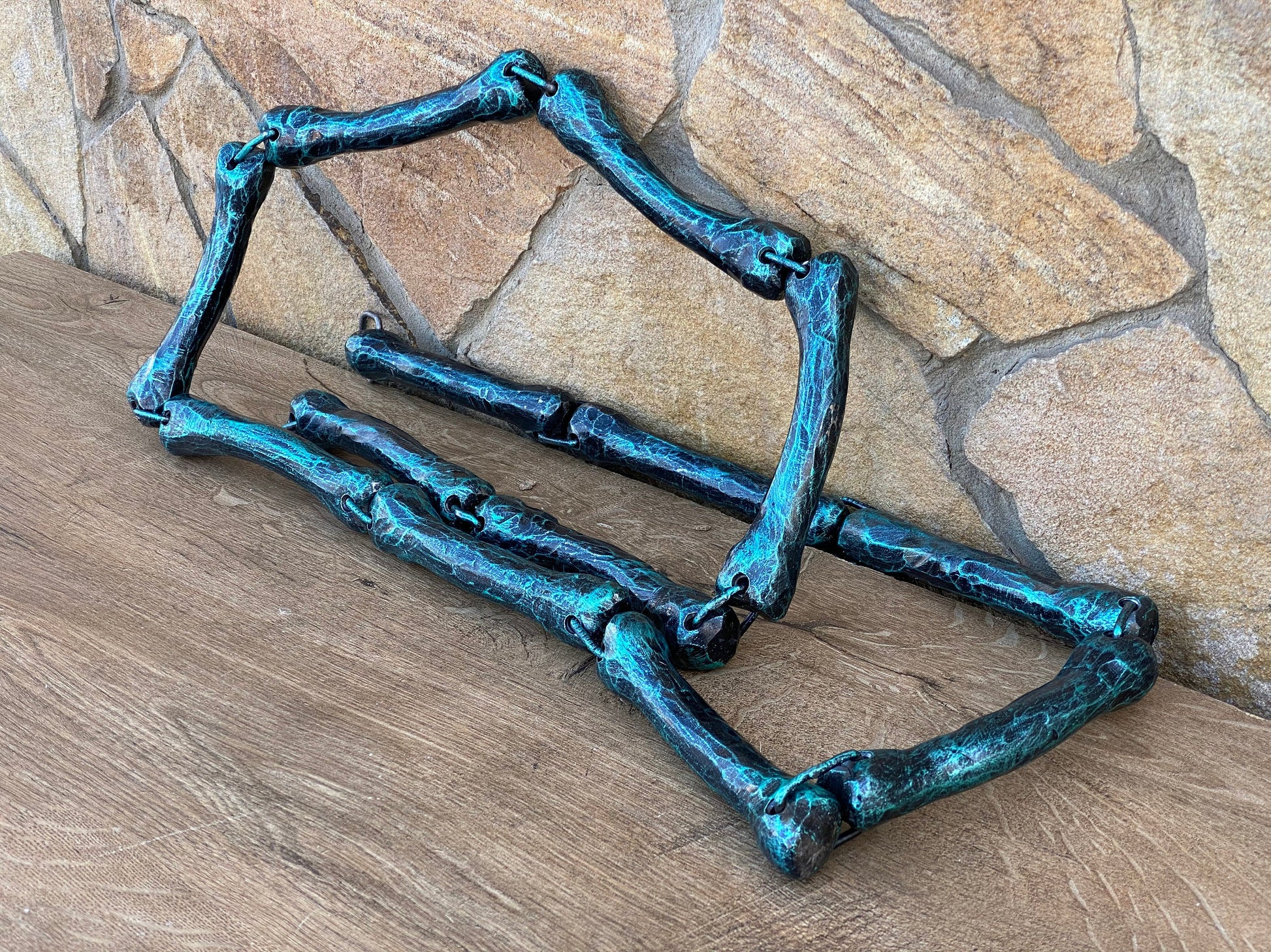 Chain, hand forged chain, comics, gamer, medieval, iron gift, steel gift, garden decor, hardware, vintage, birthday, Christmas, party decor