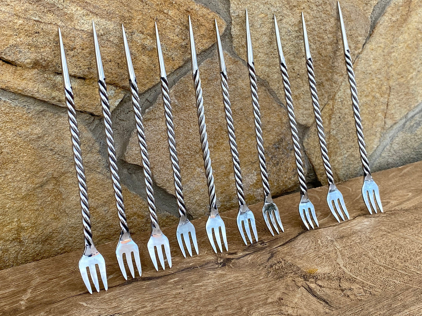 Stainless steel fork, cutlery, hookah, flatware, BBQ fork, skewer, BBQ gift, steel gift, grill tools, steel anniversary, fork, kitchen gift