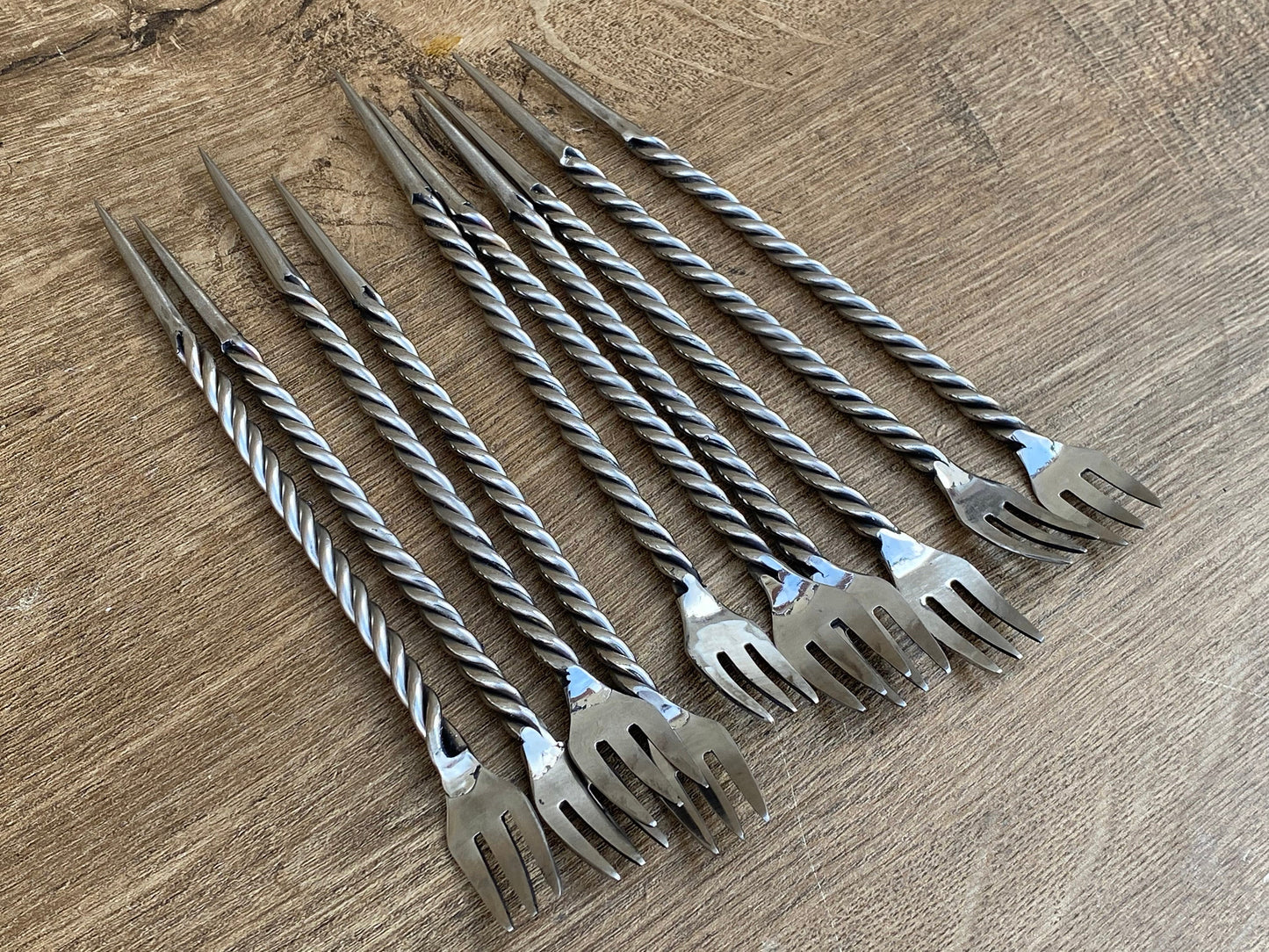 Stainless steel fork, cutlery, hookah, flatware, BBQ fork, skewer, BBQ gift, steel gift, grill tools, steel anniversary, fork, kitchen gift