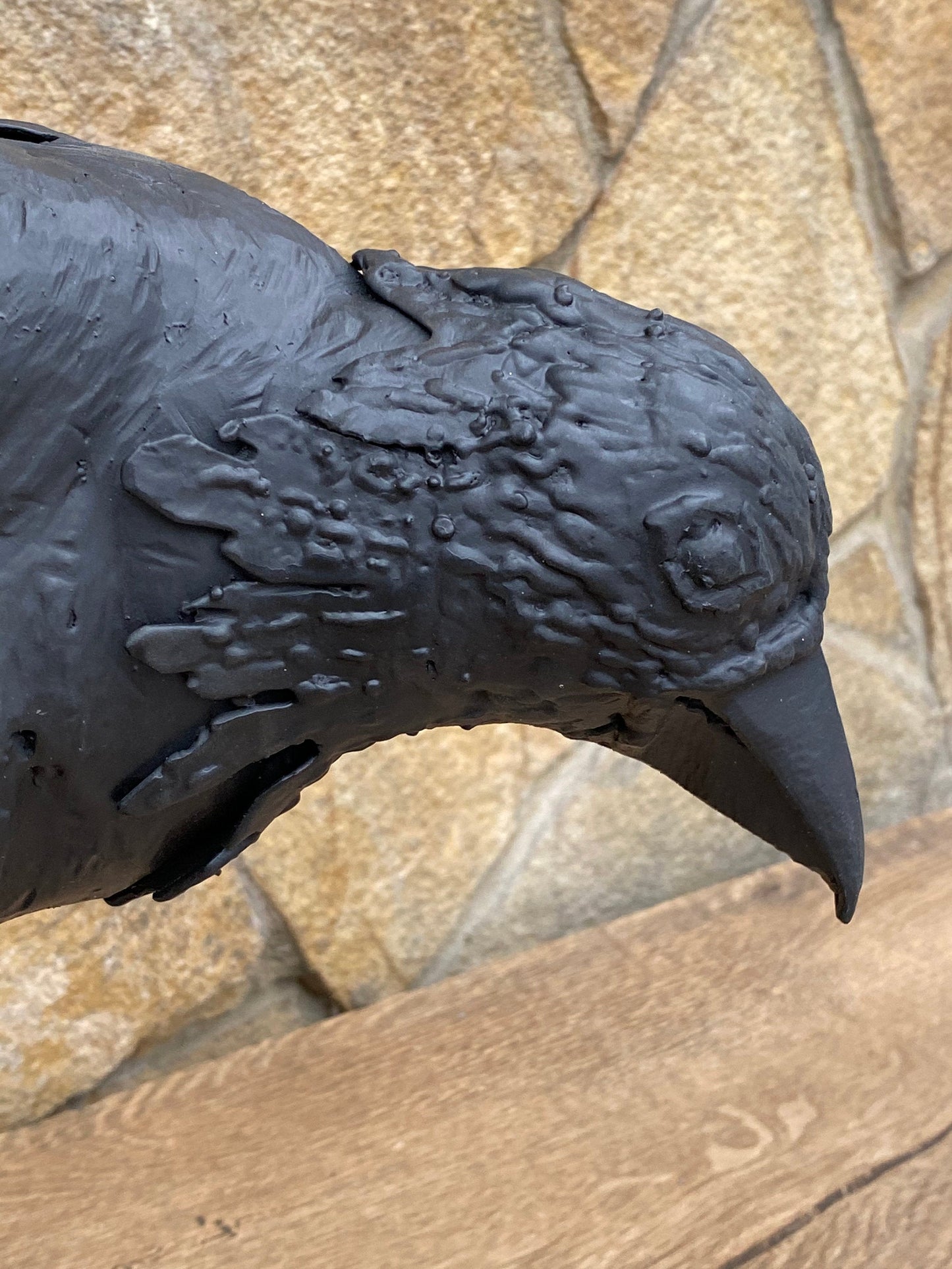 Crow, garden sculpture, bird, iron gift, crow figurine, birdie, steel gift, anniversary gift, birthday gift, Christmas, garden decor, raven