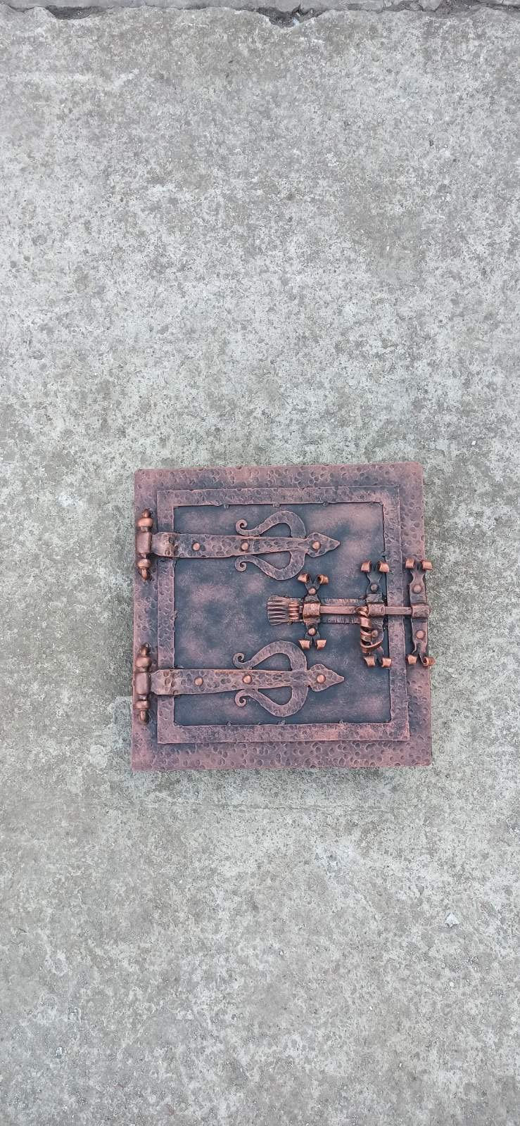Oven door, furnace door, stove door, rustic oven door, furnace shuttle, chimney door, fireplace decor, iron gift,iron anniversary,fire poker