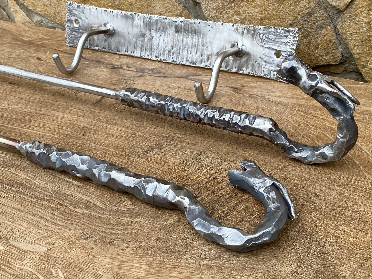 Stainless steel fire poker, fire poker, shovel, hook, BBQ, firewood, dragon, fireplace tool, fire pit, BBQ utensils,steel gift,grilling gift