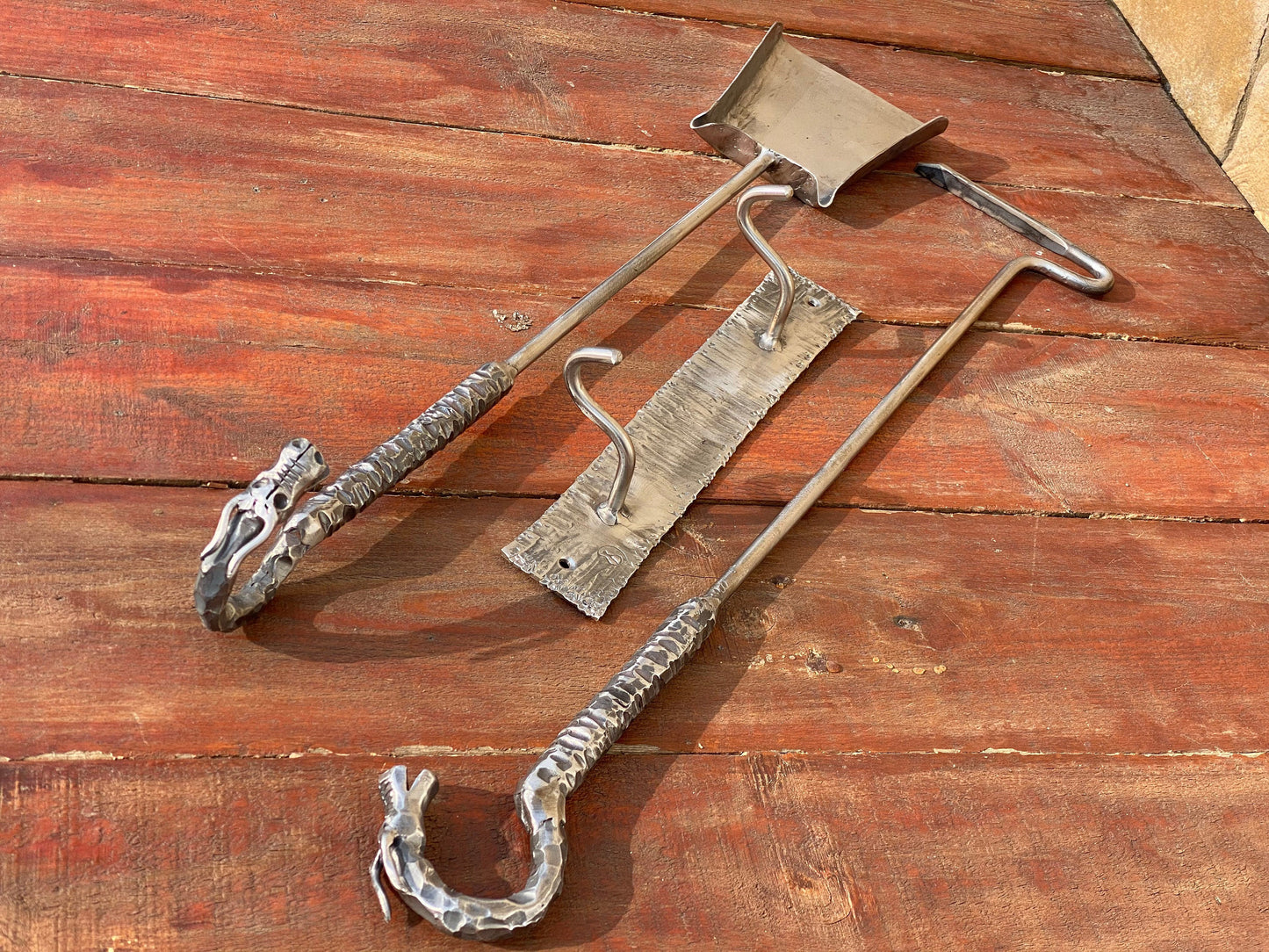 Stainless steel fire poker, fire poker, shovel, hook, BBQ, firewood, dragon, fireplace tool, fire pit, BBQ utensils,steel gift,grilling gift