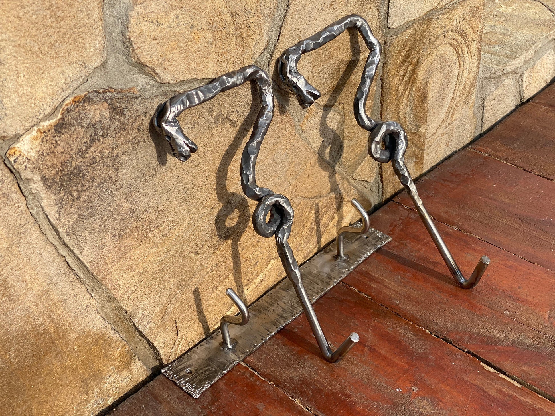Hooks, pots, kitchen gift, BBQ, fire poker, dragon, fireplace tool, fire pit, gift for dad, steel gift, grill, steel anniversary, birthday