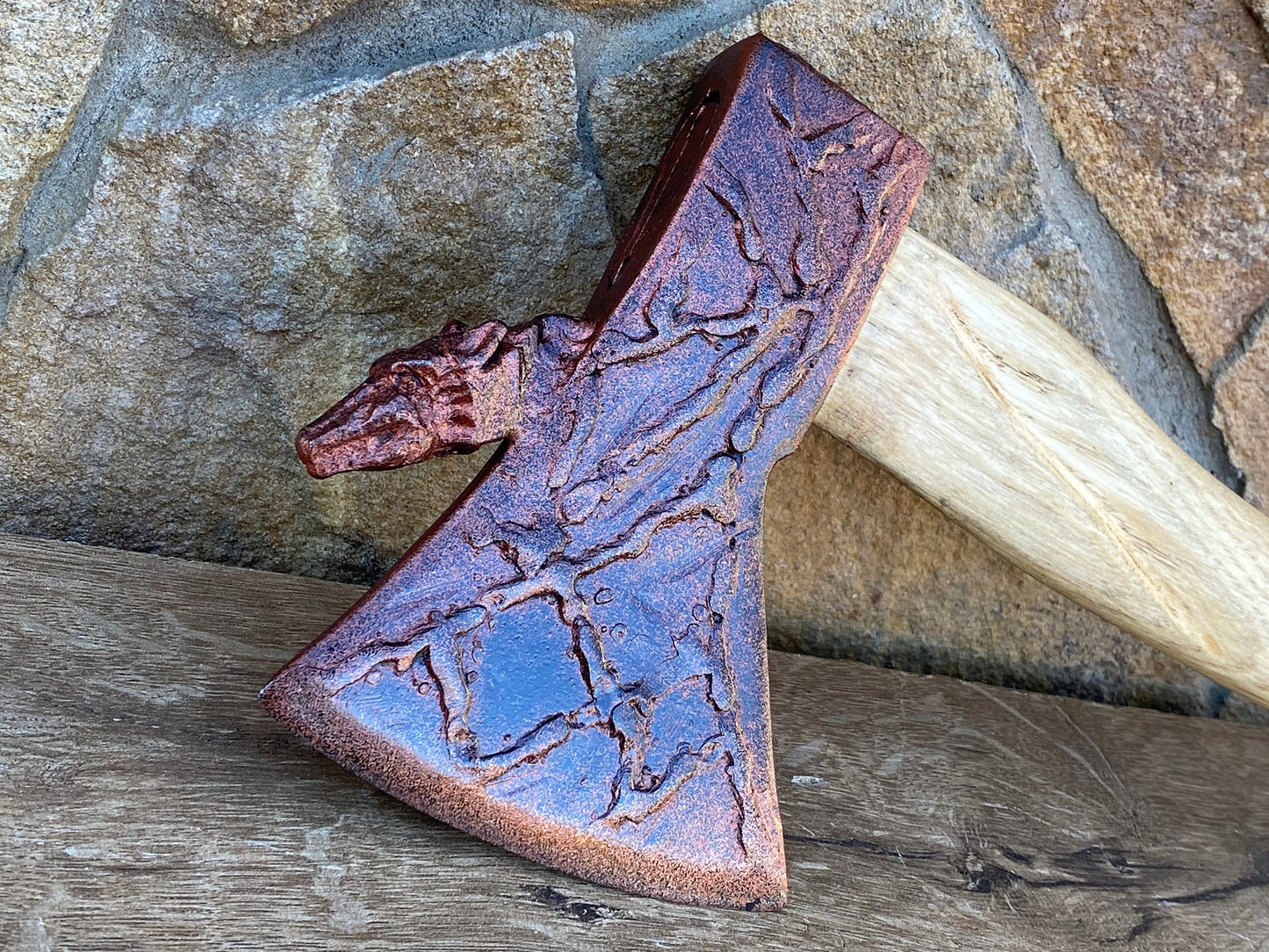 Birthday gift, mens gift, wolf, Christmas, anniversary gift, 6th anniversary, 11th anniversary, wedding gift, viking axe, shield, axe, mace
