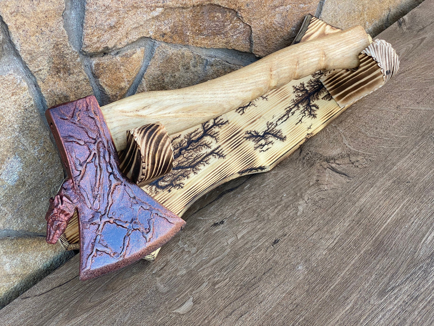 Birthday gift, mens gift, wolf, Christmas, anniversary gift, 6th anniversary, 11th anniversary, wedding gift, viking axe, shield, axe, mace