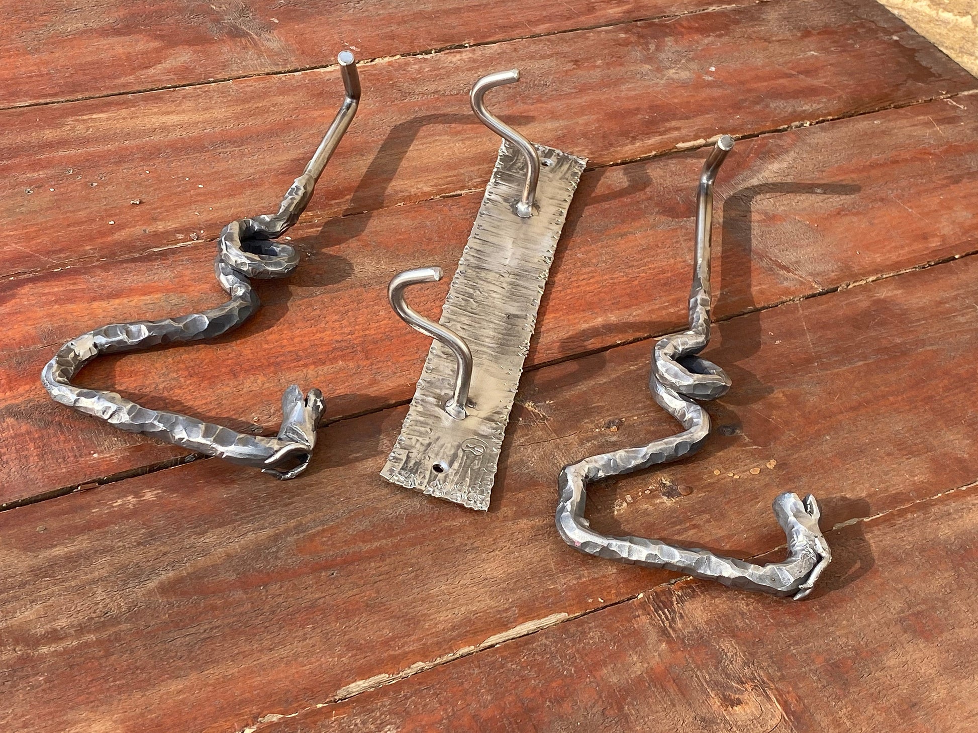Hooks, pots, kitchen gift, BBQ, fire poker, dragon, fireplace tool, fire pit, gift for dad, steel gift, grill, steel anniversary, birthday