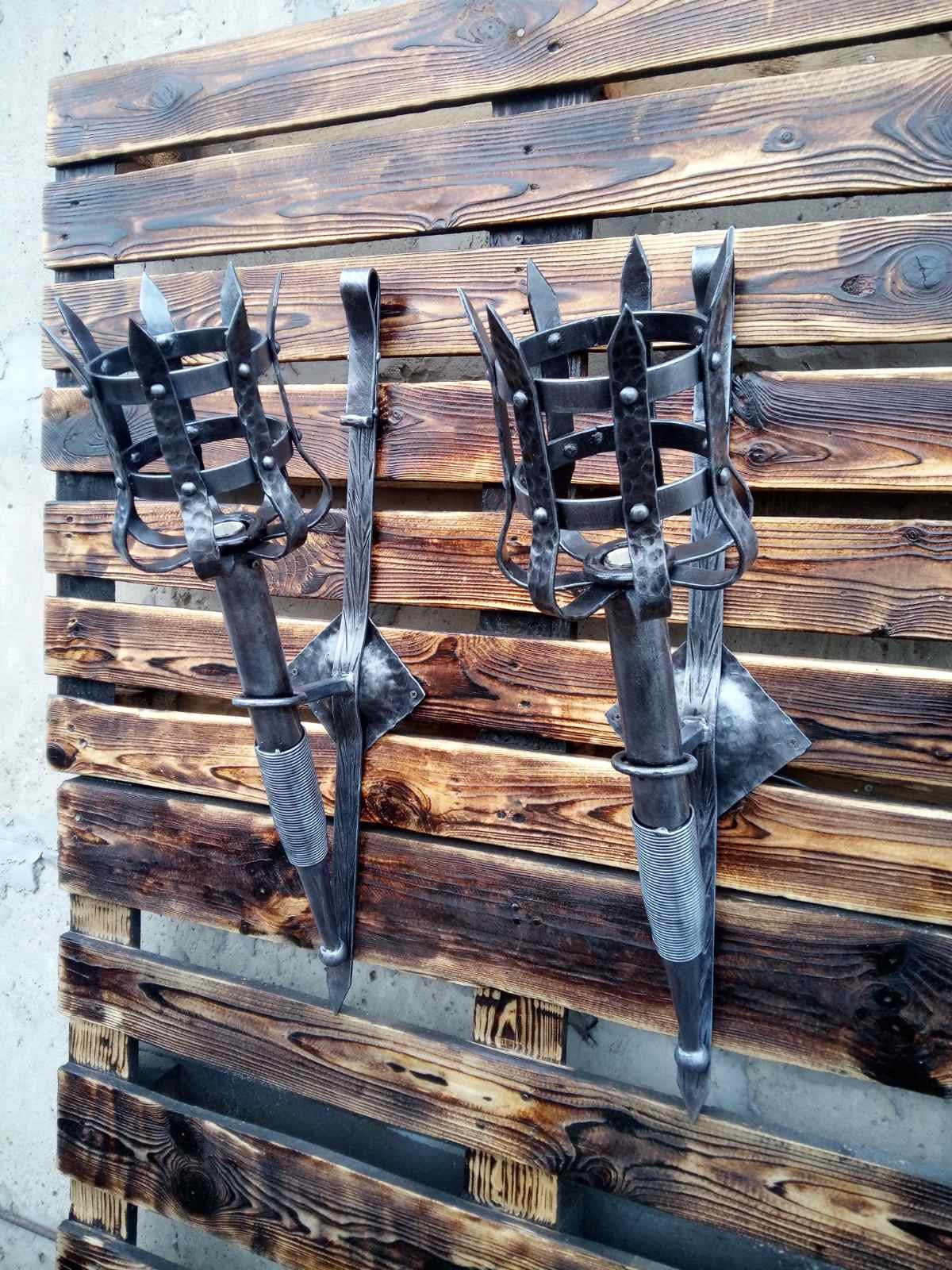 Wall sconce, torch, viking, kitchen, garden, yard, living room, dinining room, table, man cave, gift for men, mancave,retirement gift,sconce