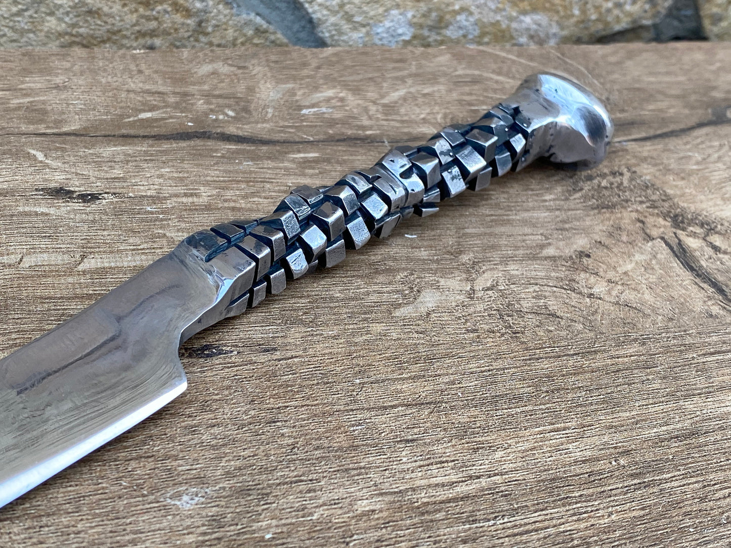 Stainless steel railroad spike knife, steel gift, steel anniversary, 6 year anniversary, railroad spike knife, wedding anniversary, knife