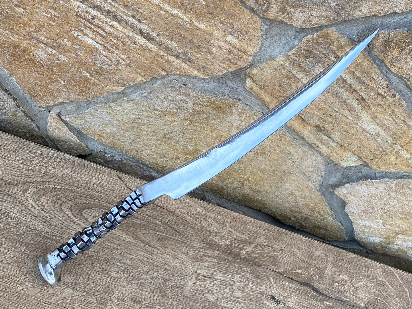 Stainless steel railroad spike knife, steel gift, steel anniversary, 6 year anniversary, railroad spike knife, wedding anniversary, knife
