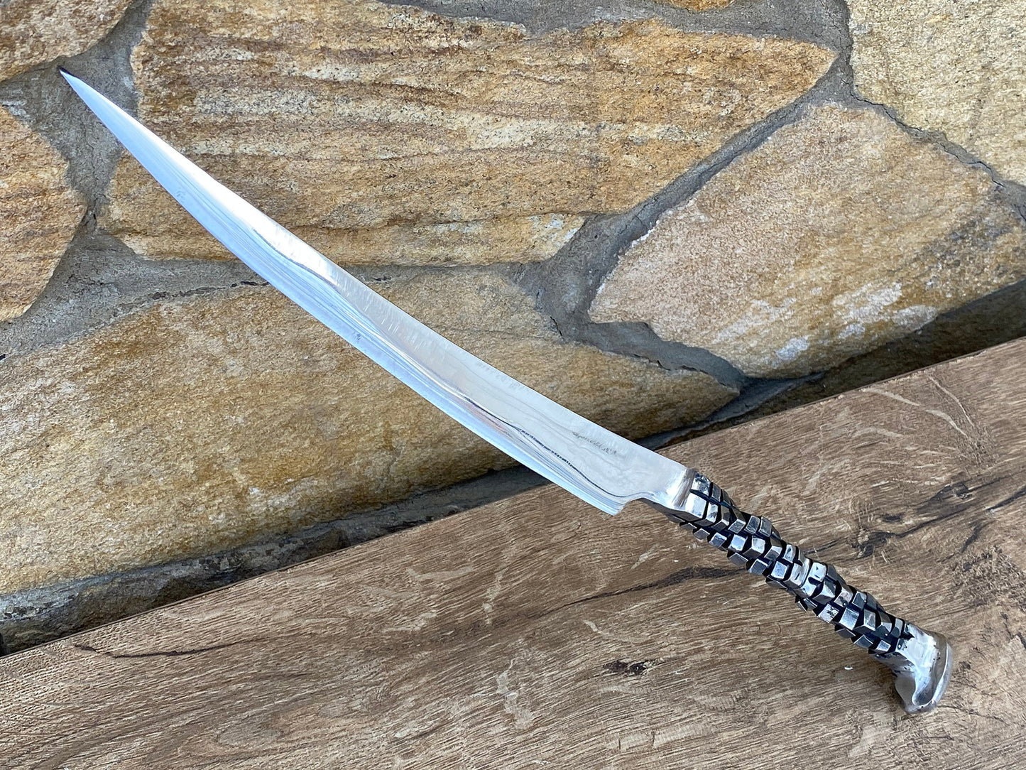 Stainless steel railroad spike knife, steel gift, steel anniversary, 6 year anniversary, railroad spike knife, wedding anniversary, knife