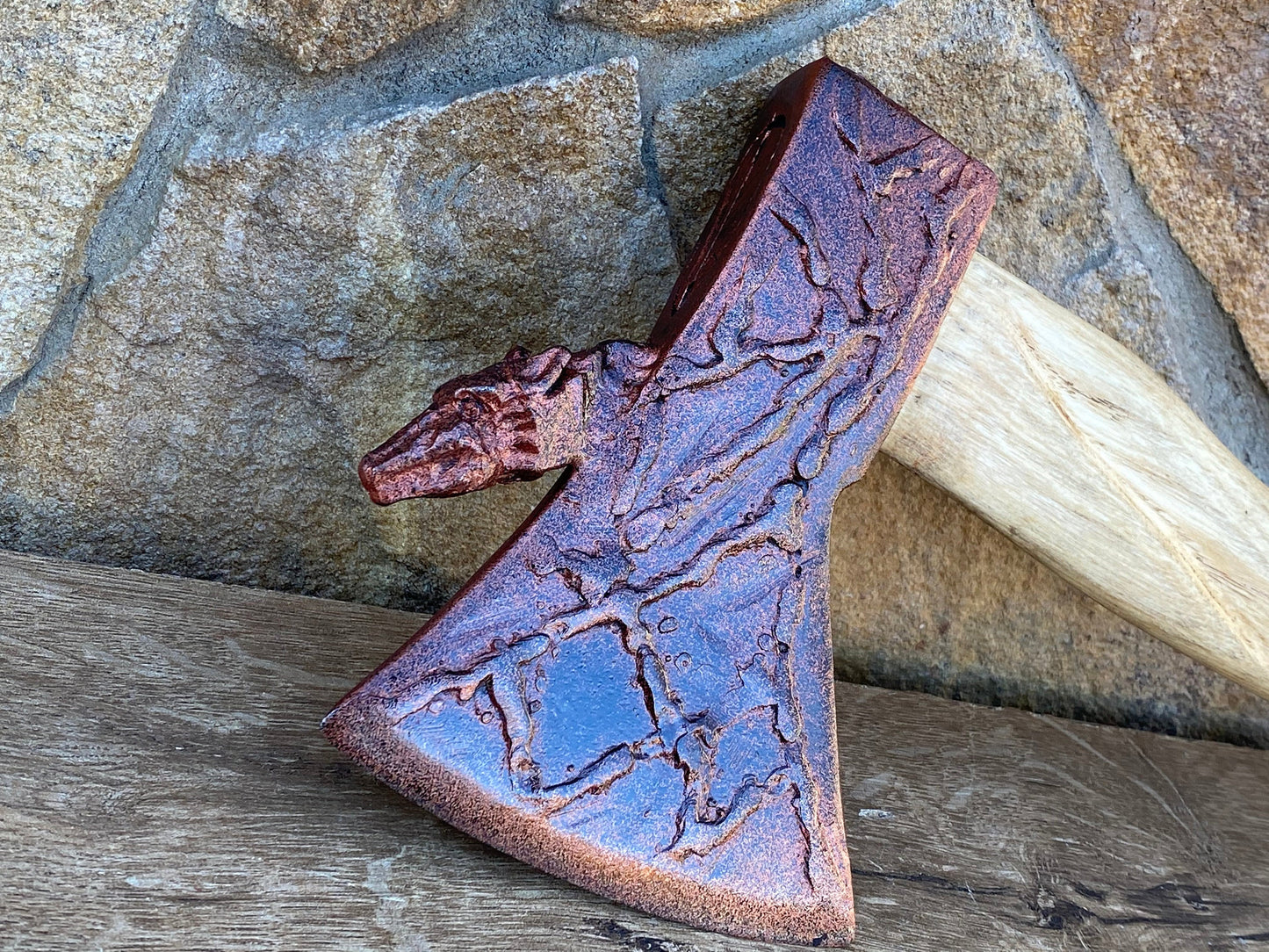 Birthday gift, mens gift, wolf, Christmas, anniversary gift, 6th anniversary, 11th anniversary, wedding gift, viking axe, shield, axe, mace