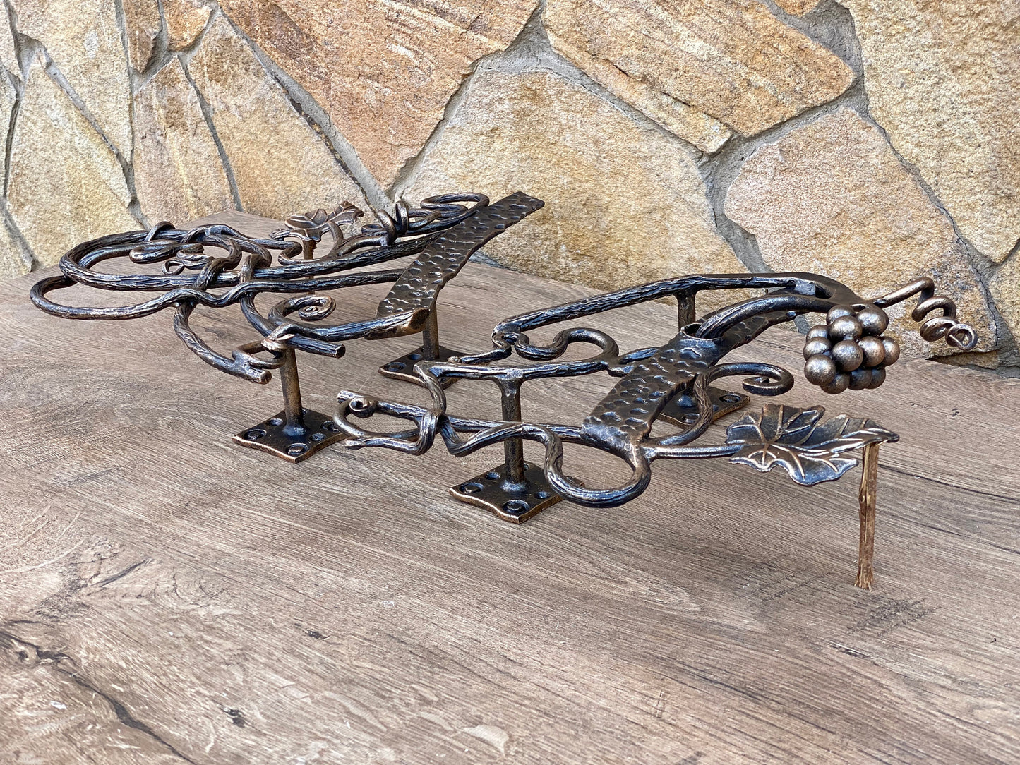 Door handle, initials, personalized, barn door handle, door pull, grapes, wine cellar, grape vine, grapevine,thanksgiving,Christmas,birthday